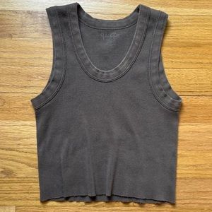 brandy melville brown connor tank